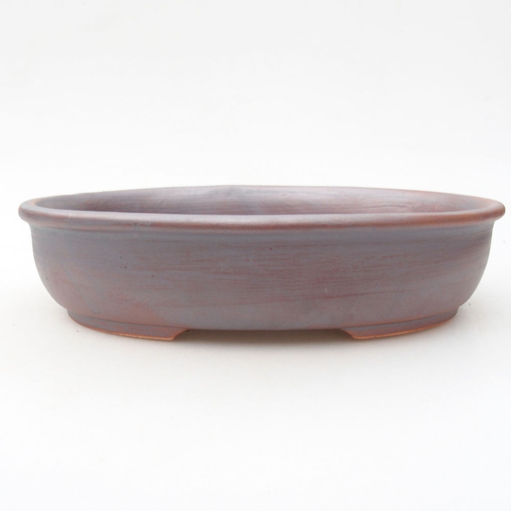 Bonsaischaal van keramiek 22 x 17 x 5 cm, metaalkleur