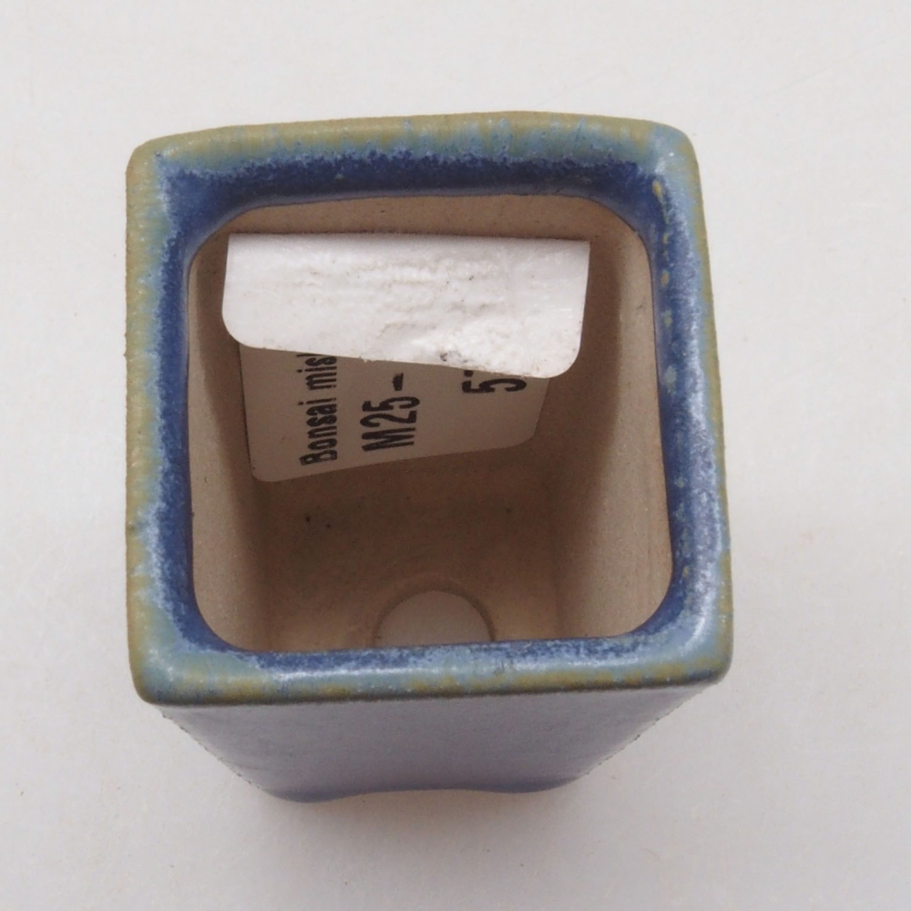 Mini bonsaischaal 3 x 3 x 5 cm, blauw