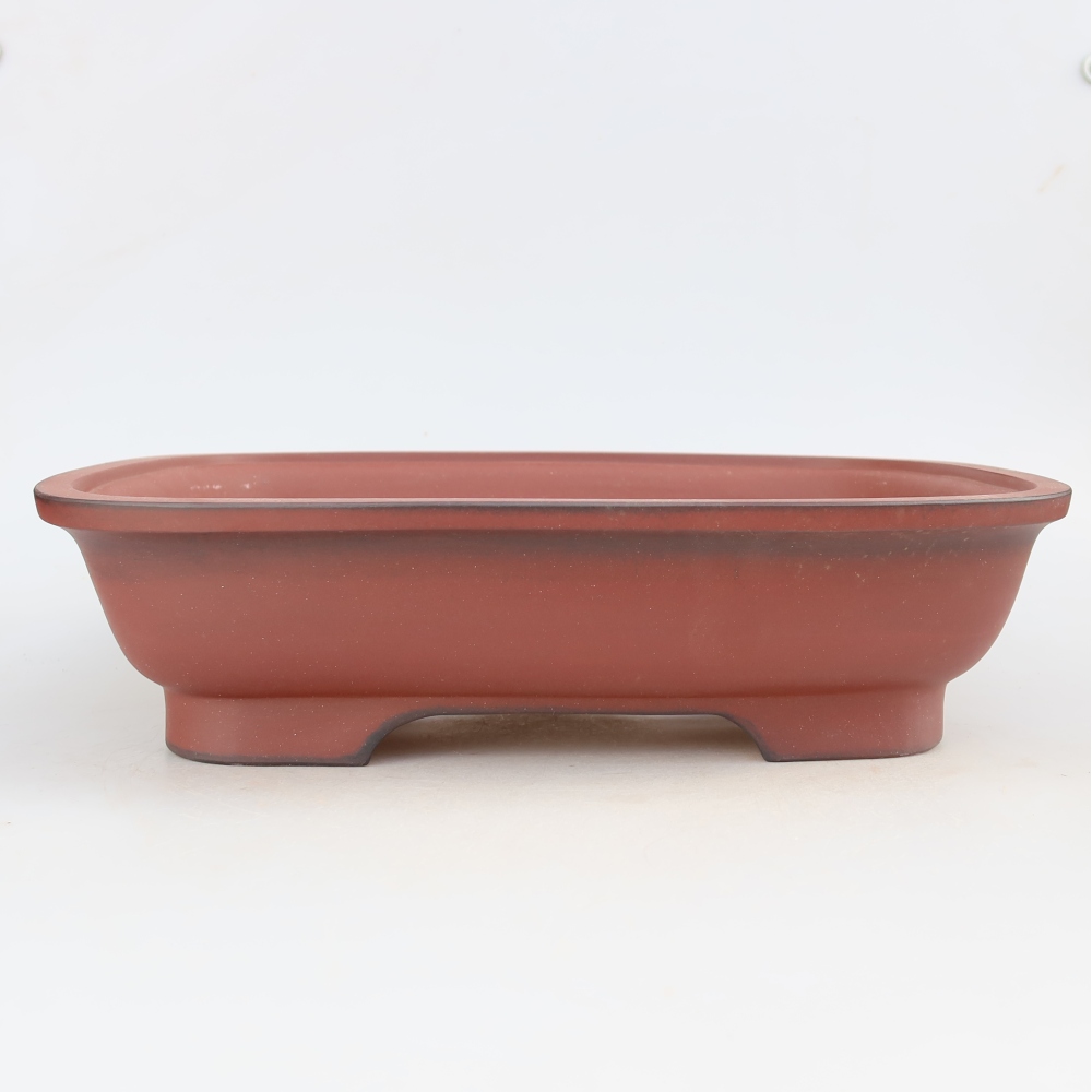 Keramische schaal  32 x 24,5 x 8 cm , kleur baksteenrood