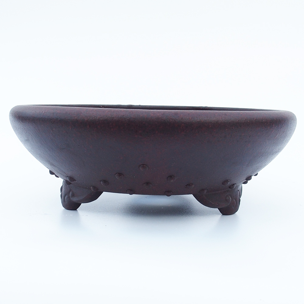 Kom 29 x 29 x 9,5 cm bruinrood