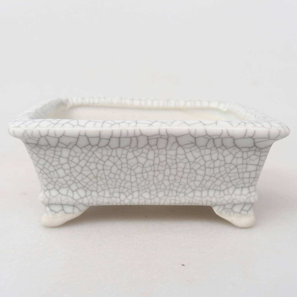 Mini bonsaischaal 8 x 6,5 x 3,5 cm, raku kleur