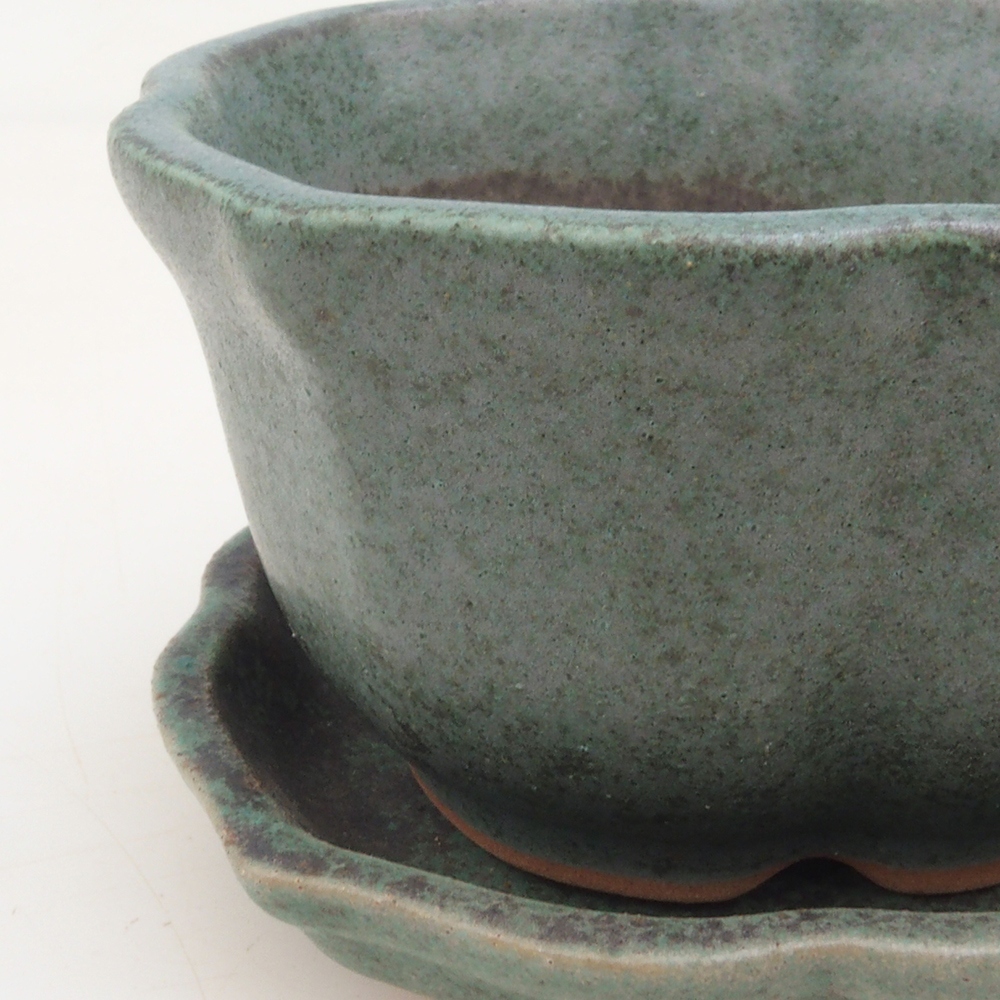 Bonsai kom + schotel H95 - groen