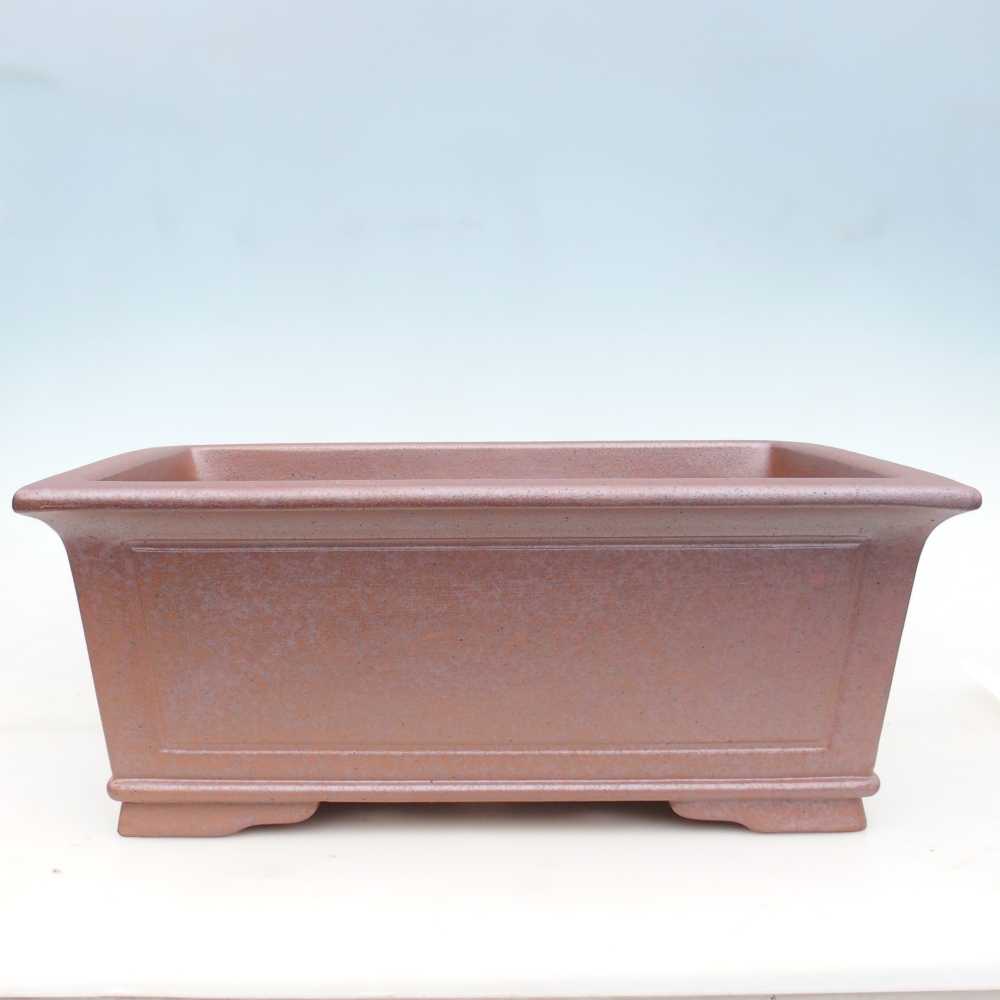 Bonsaischaal van keramiek 51 x 37,5 x 20 cm , metaalkleur - UITSLUITEND PERSOONLIJKE AFHAAL of transport per pallet