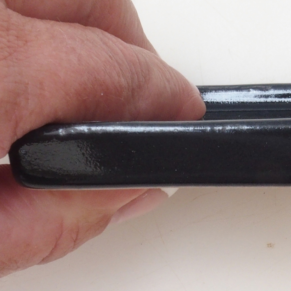 Bonsai schotel vierkant S - 8 x 8 x 1 cm - zwart