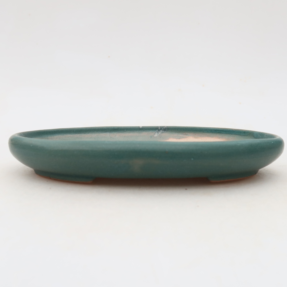 Keramische bonsaipot 17 x 12 x 2,5 cm, kleur: blauw