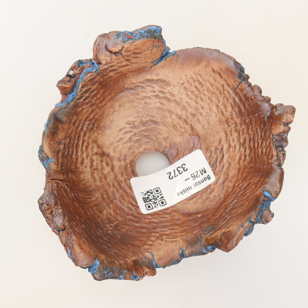 Keramische schaal 11 x 10,5 x 5,5 cm, kleur: blauw