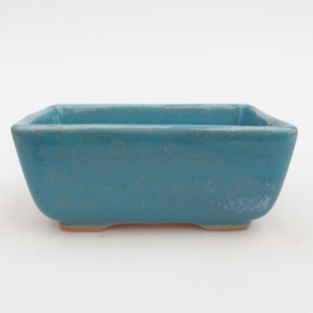 Bonsaischaal van keramiek 26 x 26 x 8 cm, kleur rood