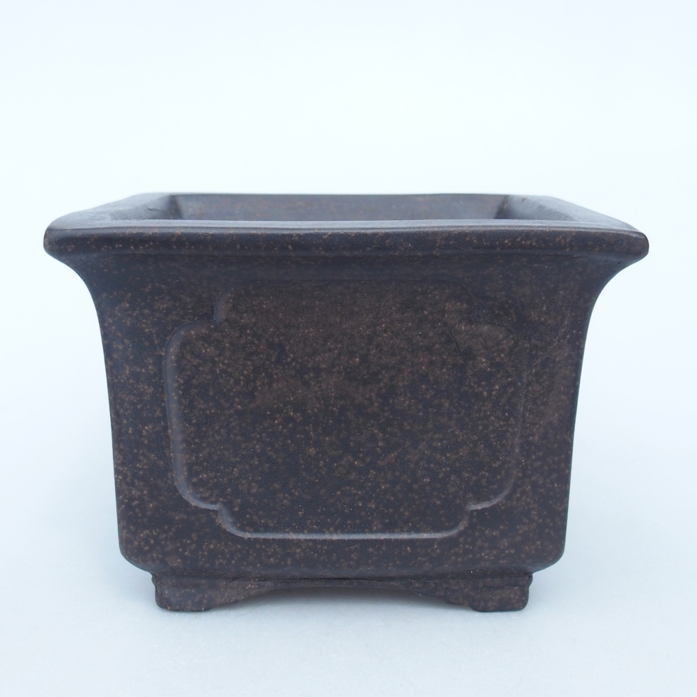 Schaal 12 x 12 x 9 cm bruin oker