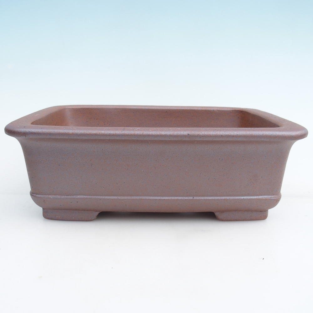 Bonsaischaal van keramiek 29 x 21,5 x 9,5 cm, metaalkleur