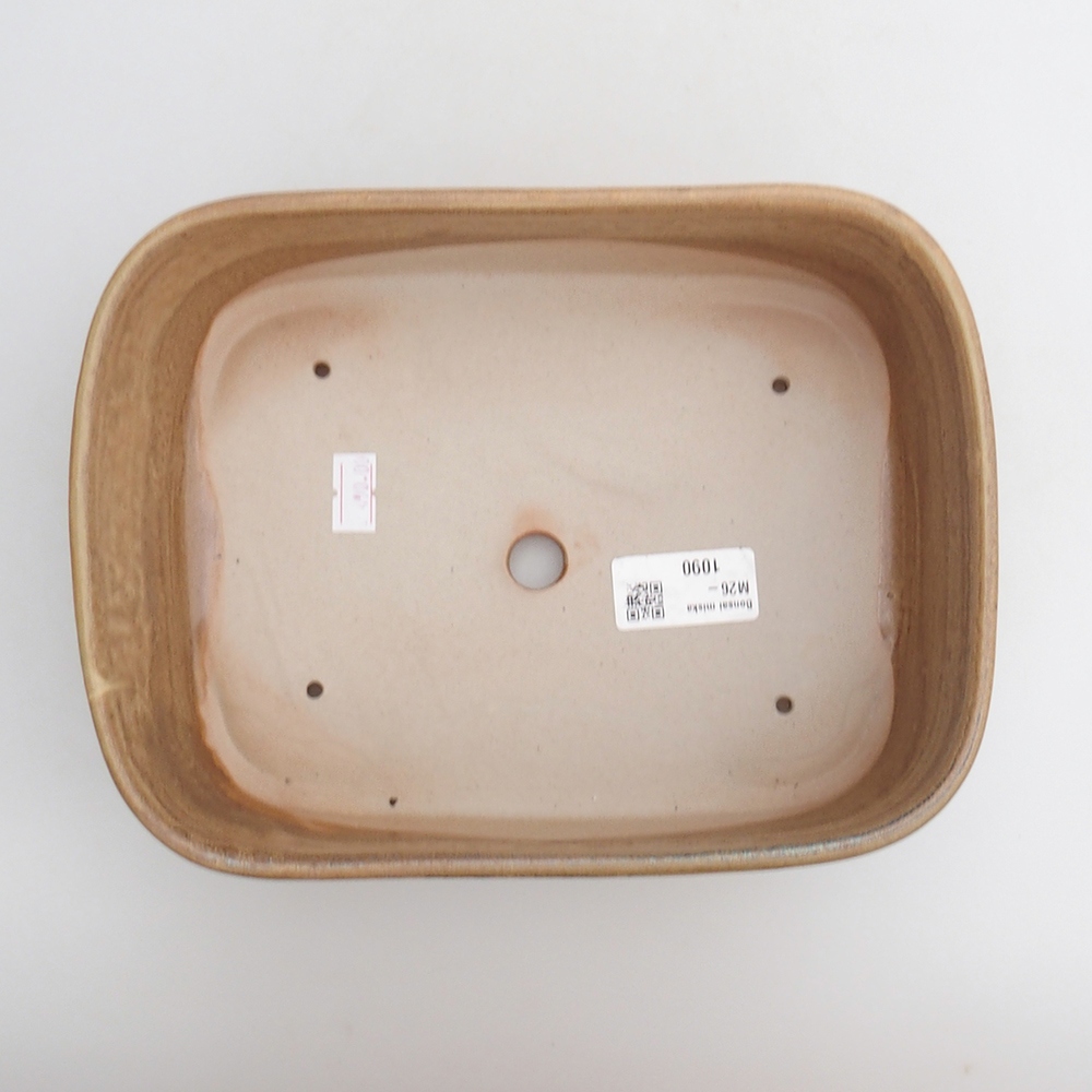 Bonsaischaal van keramiek 23 x 17 x 7,5 cm, bruin