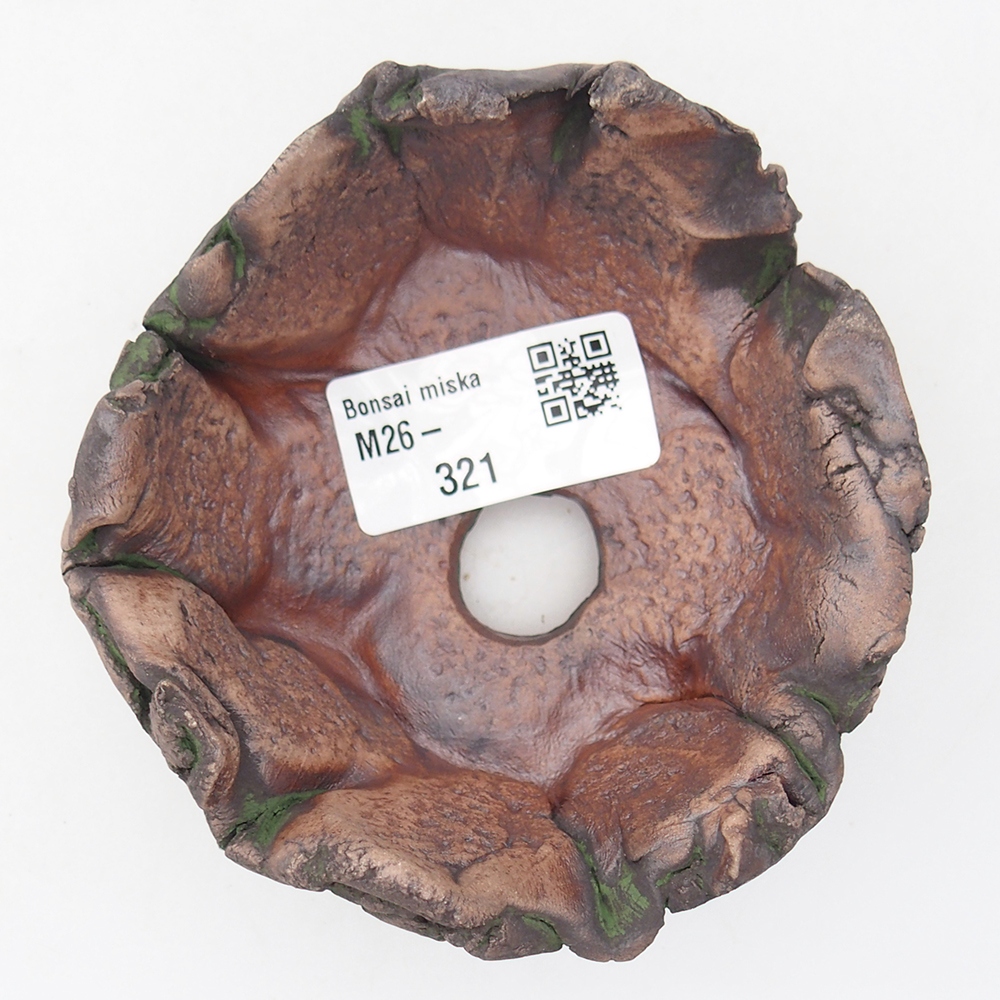 Keramische schaal 10 x 9 x 5,5 cm , kleur groen