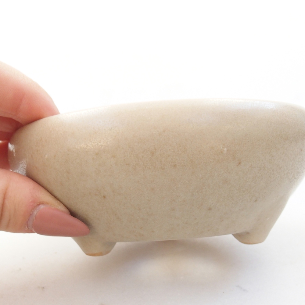 Bonsaischaal van keramiek 26 x 26 x 8 cm, kleur rood