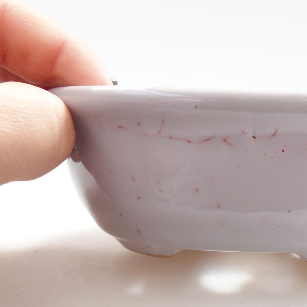 Bonsaischaal van keramiek 22 x 17 x 5 cm, groen