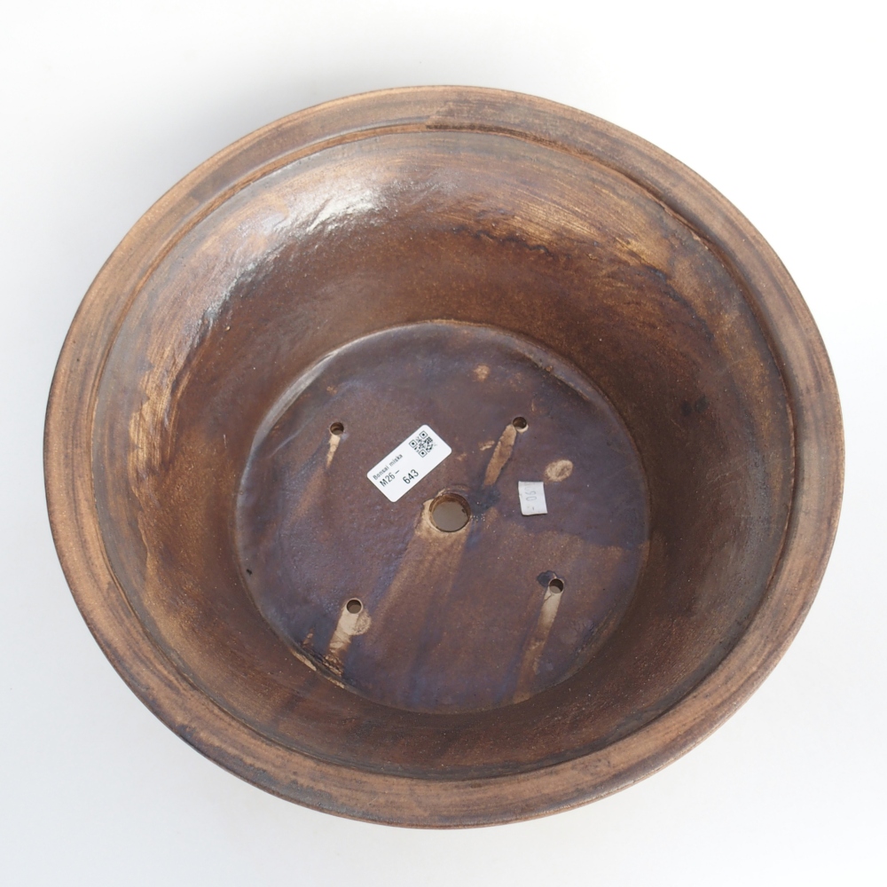 Bonsaischaal van keramiek 31,5 x 31,5 x 14 cm, roze