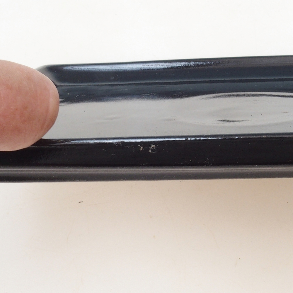 Bonsai schotel rechthoek 22,5 x 17 x 1,5 cm - zwart