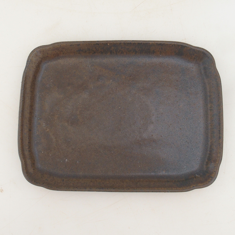 Keramische kom H50 - 18 x 13 x 1 cm - bruin