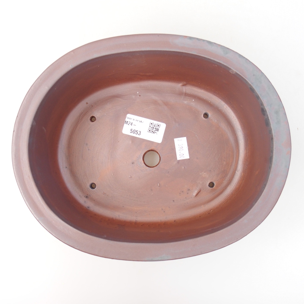 Bonsaischaal van keramiek 23 x 19 x 8 cm, metaalkleur