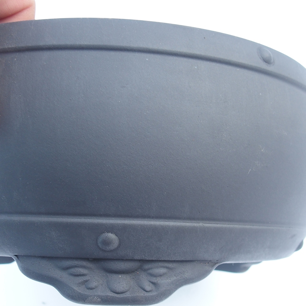 Kom 24 x 24 x 10,5 cm zwart