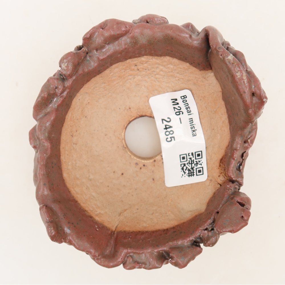 Keramische schaal  9,5 x 9 x 5 cm, kleur: roze