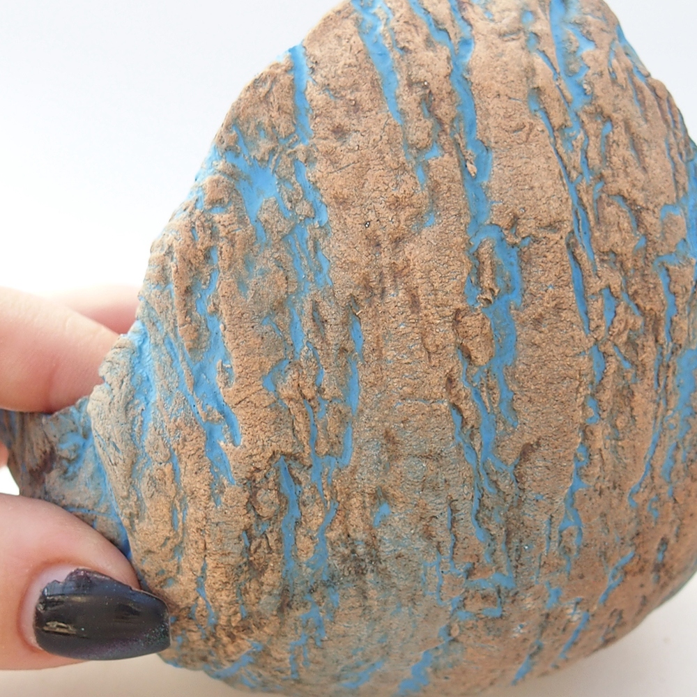 Schelp van keramiek 10 x 10 x 12 cm , geel