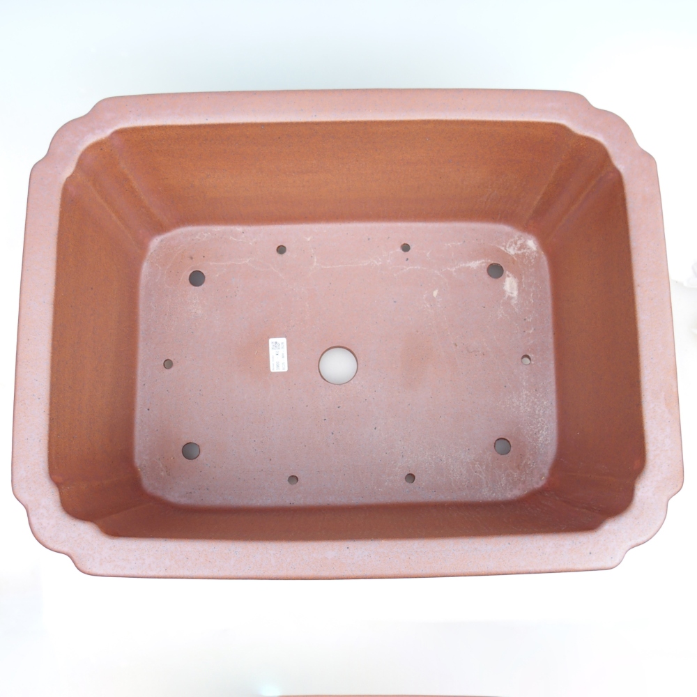 Bonsaischaal van keramiek 61,5 x 47,5 x 26 cm , metaalkleur - UITSLUITEND PERSOONLIJKE AFHAAL of transport per pallet