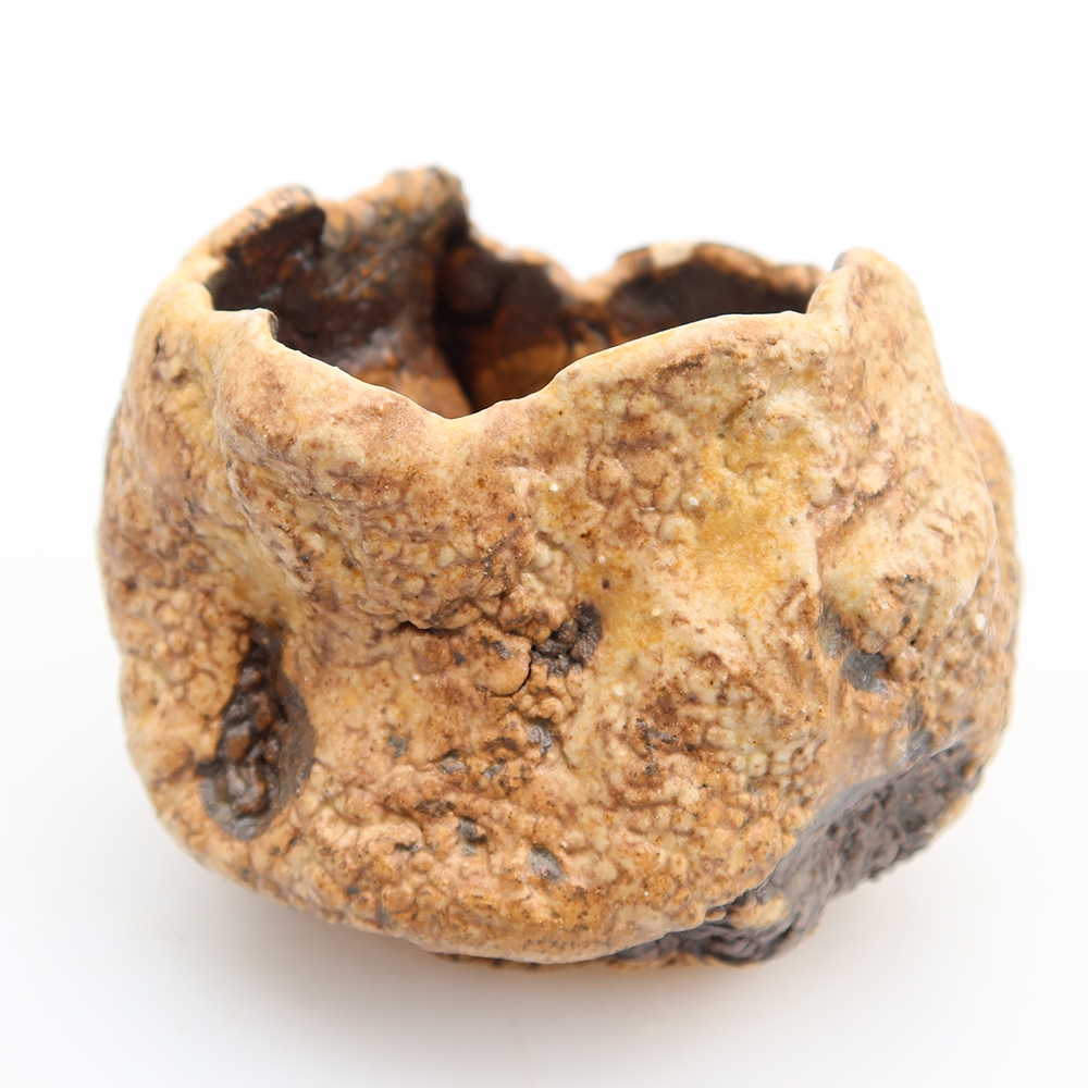 Keramische schaal  6 x 5 x 6 cm, kleur bruin
