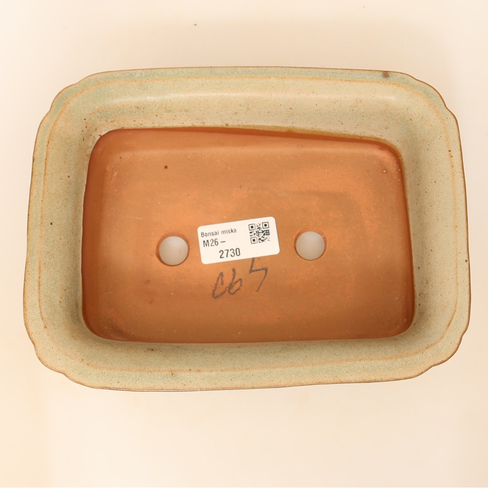 Keramische schaal  20 x 15,5 x 5,5 cm, kleur: beige
