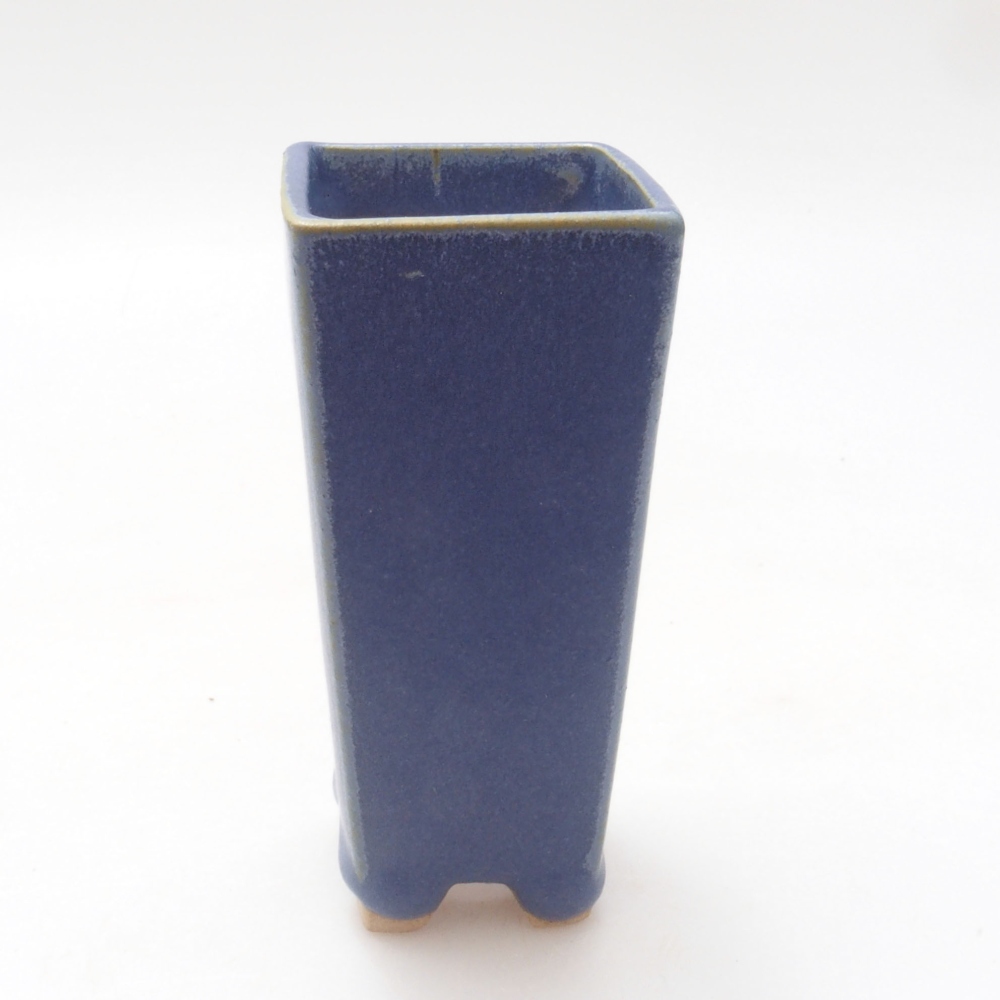 Mini bonsaischaal 4 x 4 x 8,5 cm, kleur blauw
