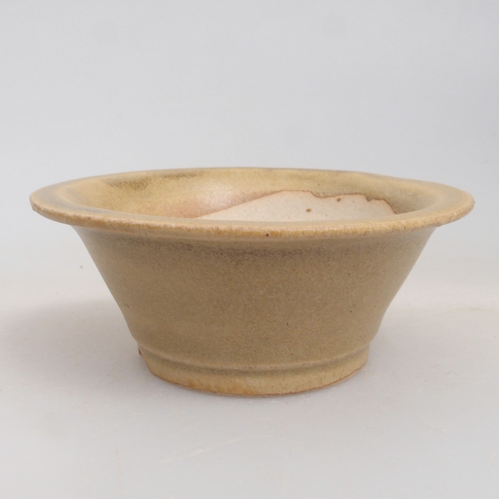 Mini bonsaischaal 7 x 7 x 2,5 cm, bruin