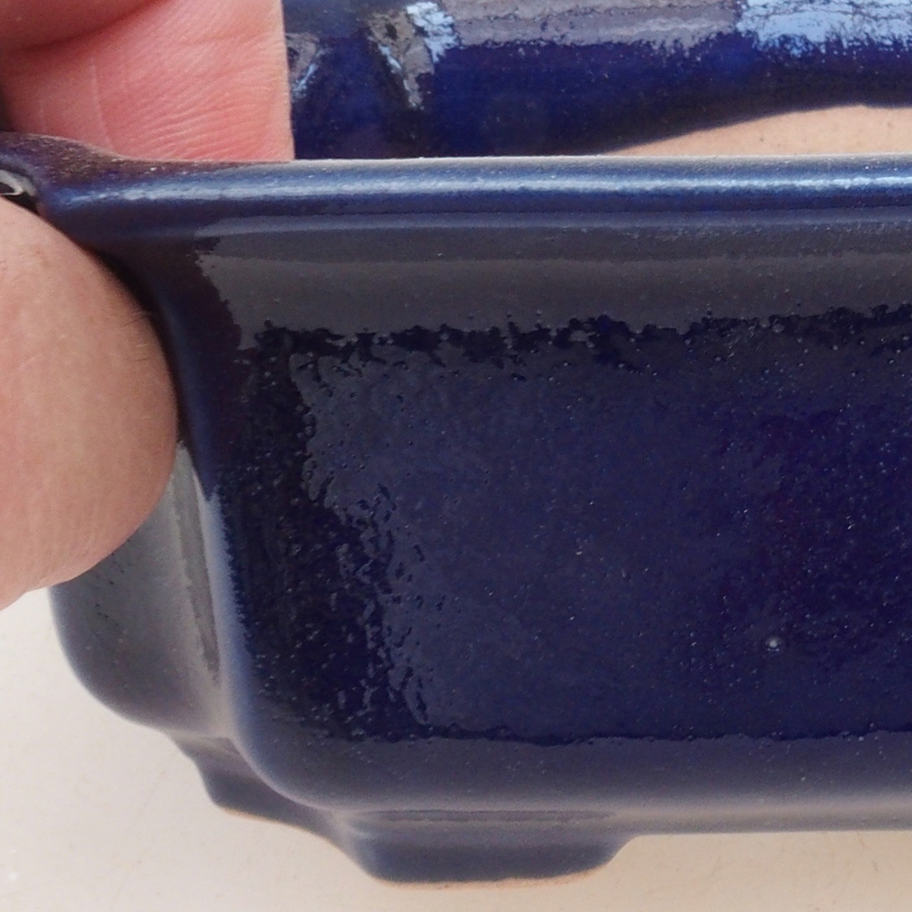 Bonsai kom H01 - 12 x 9 x 5 cm - blauw