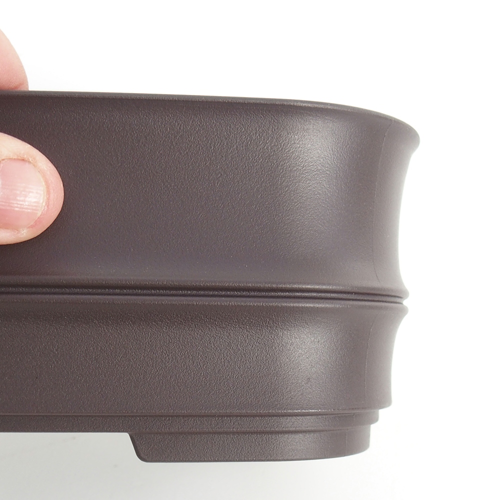 Plastic schaal MP-23 - 21 x 15 x 8 cm bruin