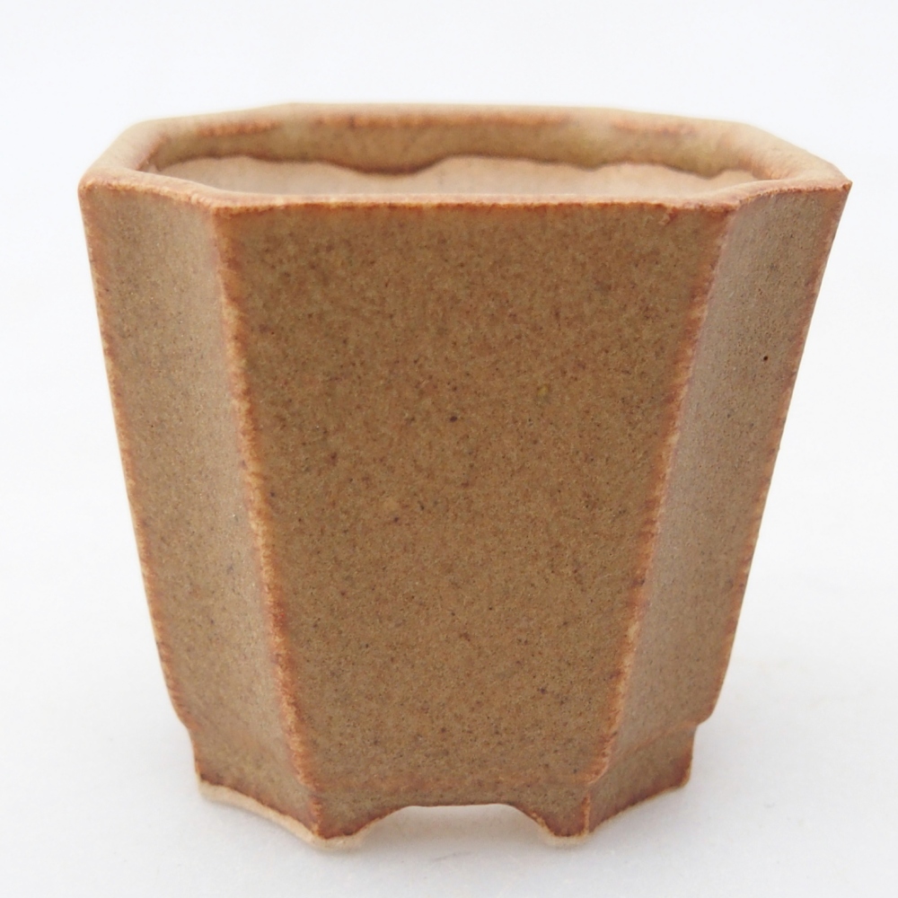 Mini bonsaischaal 4,5 x 4,5 x 4 cm, bruin