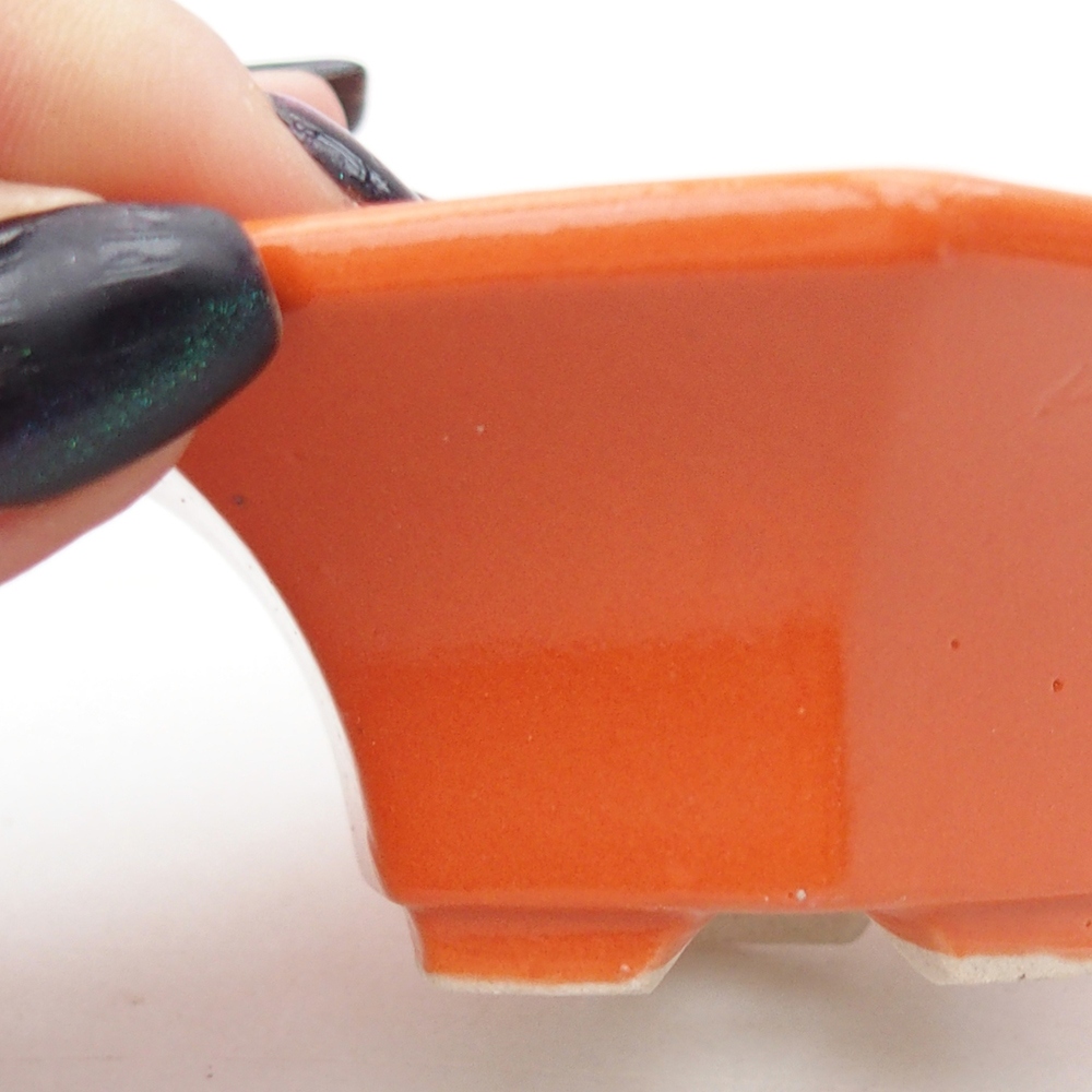 Mini bonsaischaal 8 x 7 x 3,5 cm, oranje