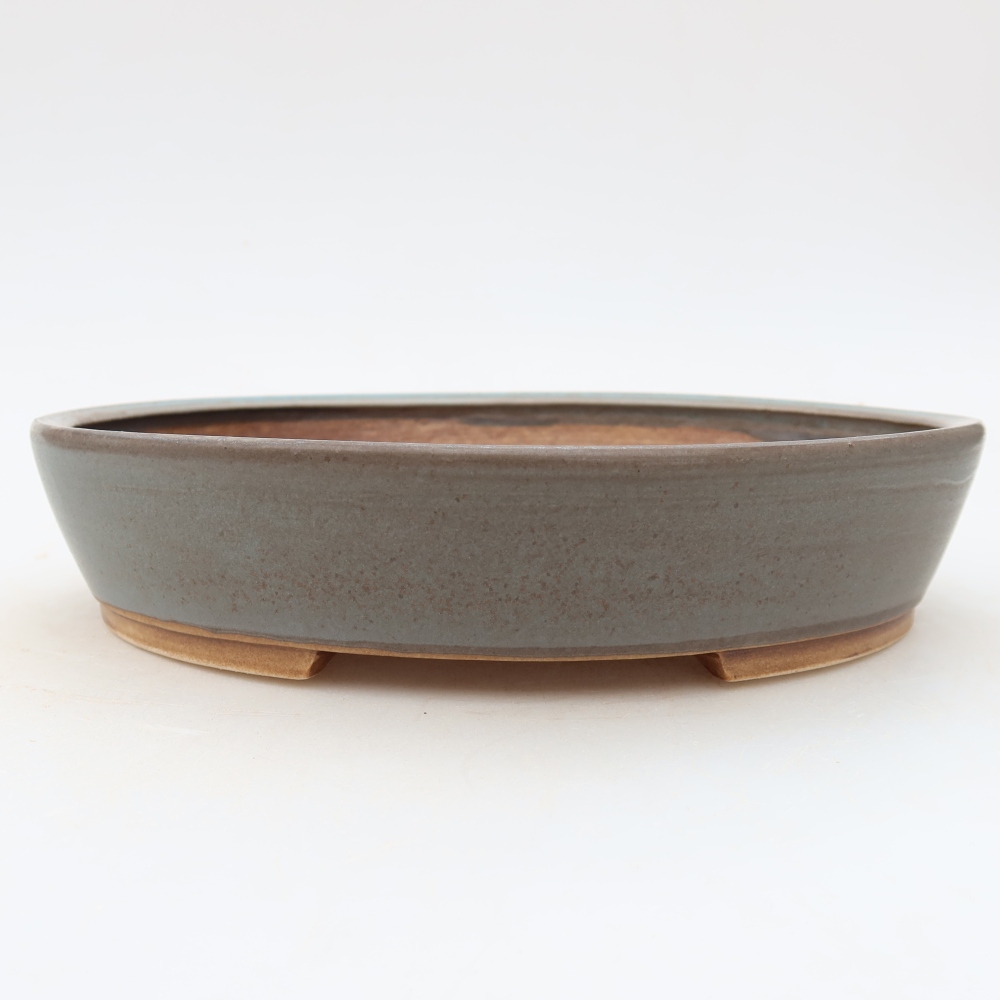 Keramische bonsaipot 21 x 19 x 4,5 cm, kleur: blauw