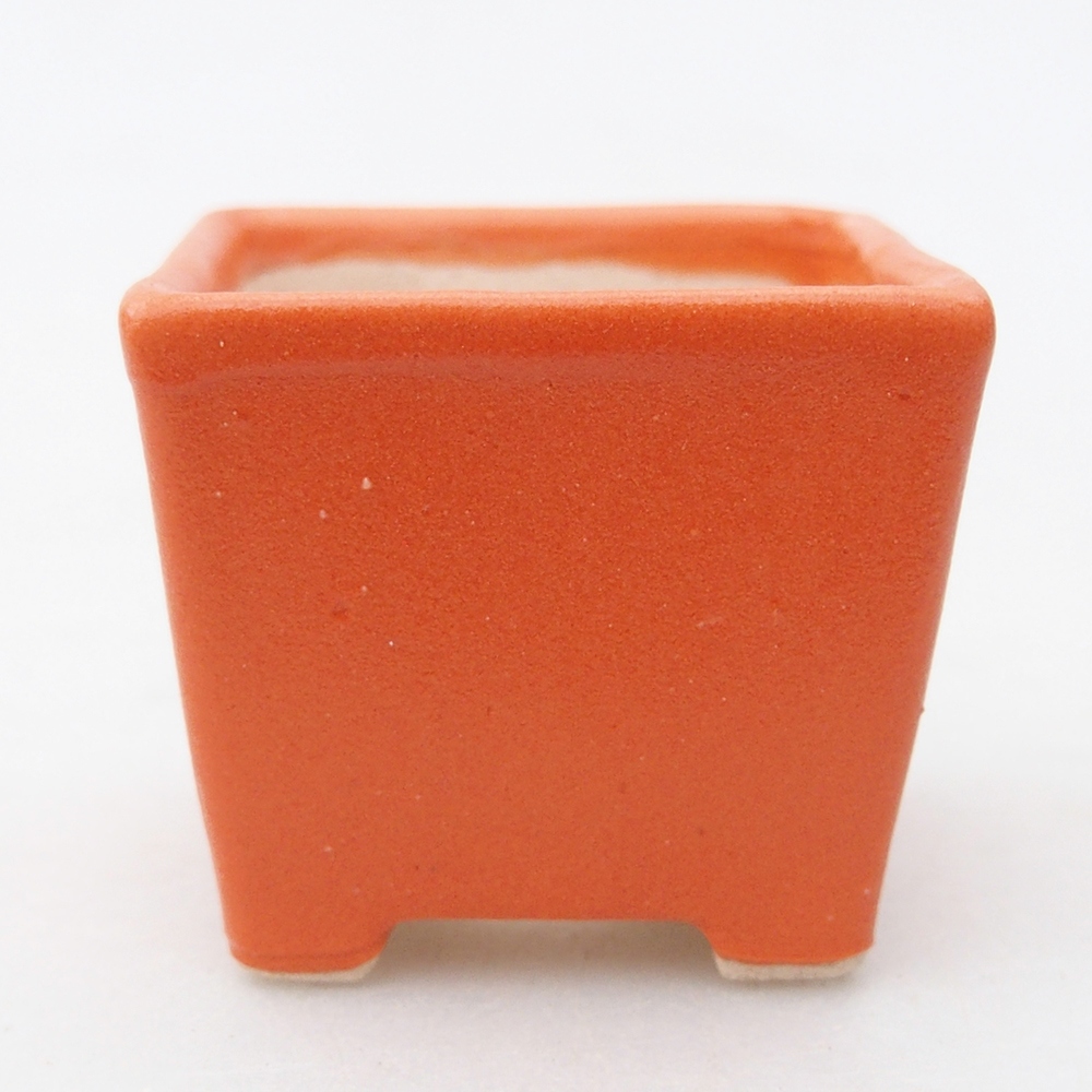 Mini bonsaischaal 3,5 x 3,5 x 3 cm, oranje
