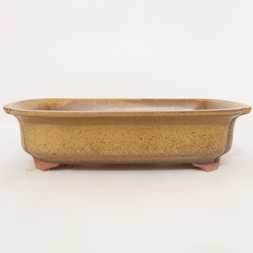 Keramische schaal  24 x 17 x 6 cm, kleur: geel