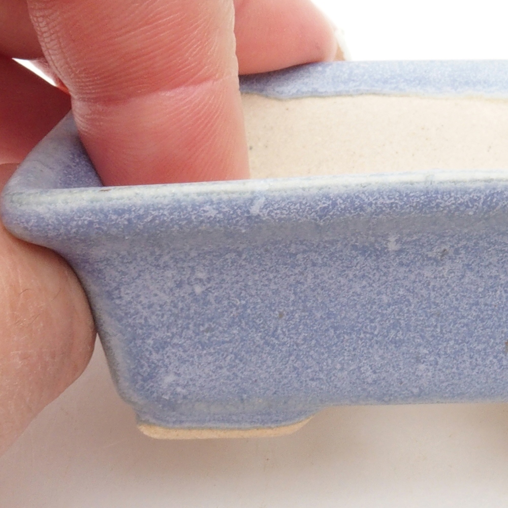 Mini bonsaischaal 7,5 x 5,5 x 2,5 cm, kleur blauw