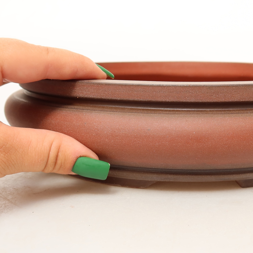 Keramische schaal  22,5 x 22,5 x 6 cm, kleur baksteenrood