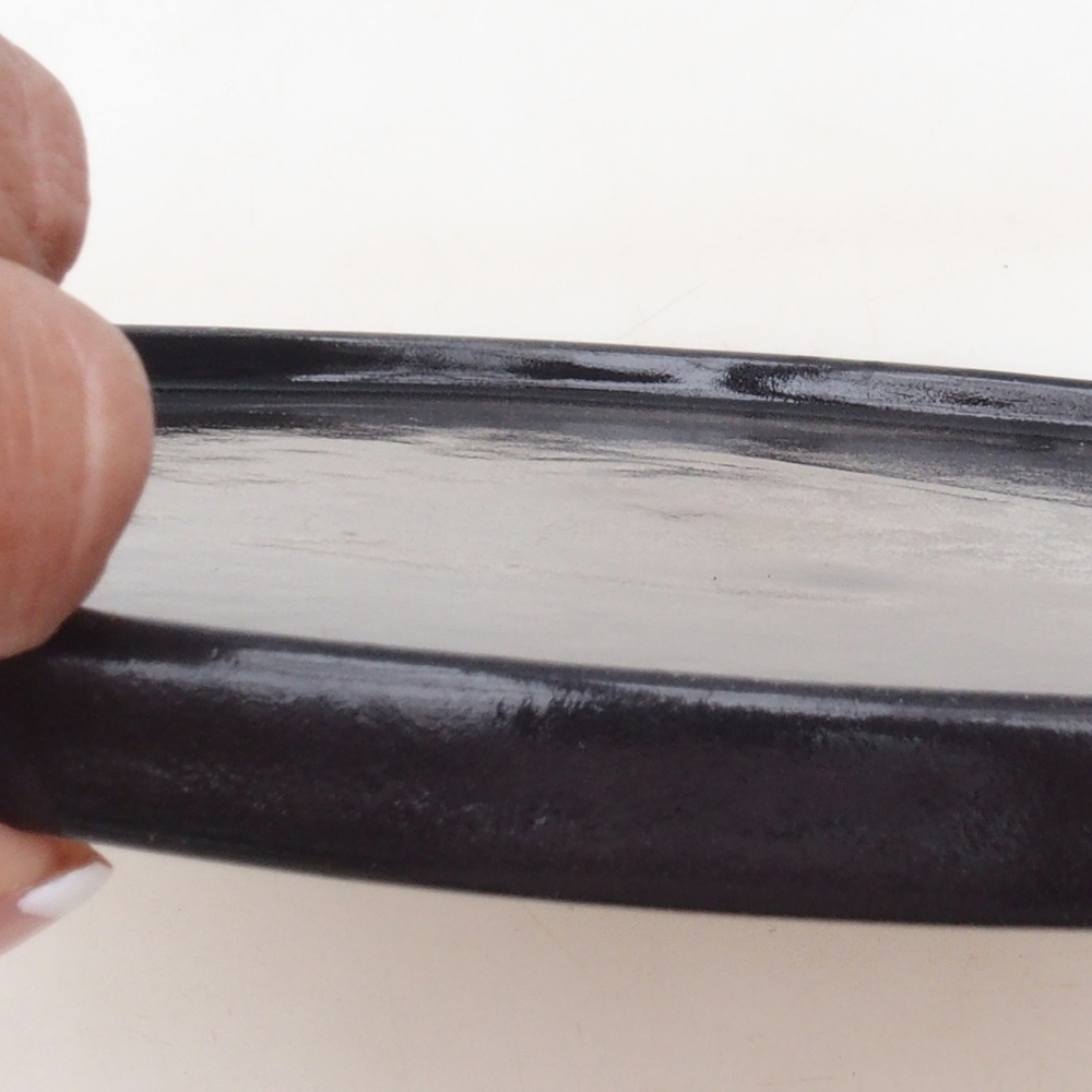 Ronde Bonsai Console D7-M - 24,5 x 24,5 x 1 cm - zwart