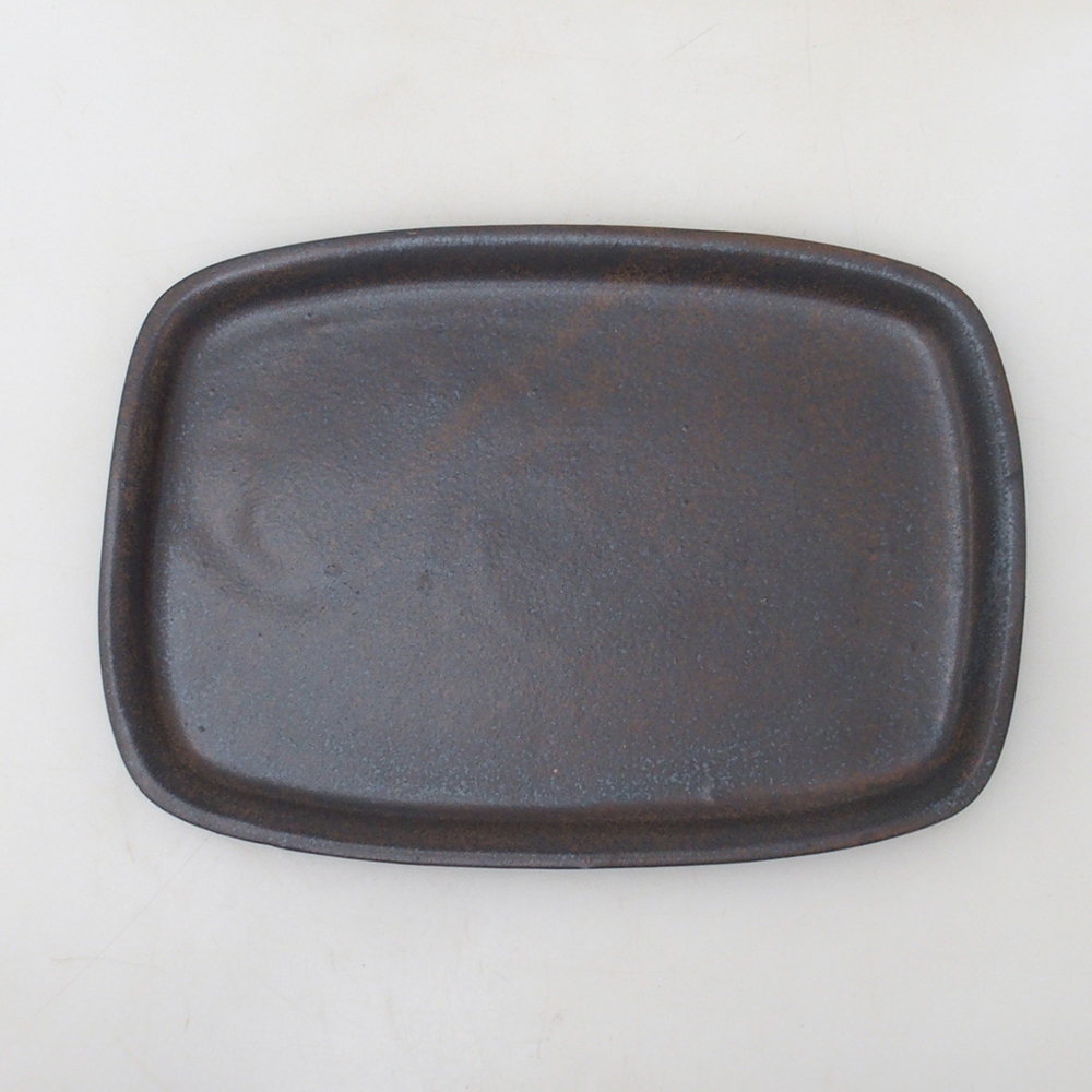 Keramische kom H08 - 22,5 x 16 x 1 cm - bruin