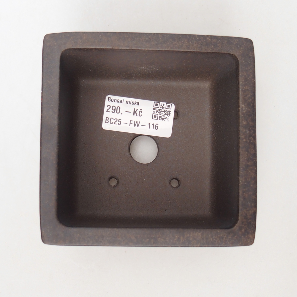 Schaal 10 x 10 x 7 cm bruin oker