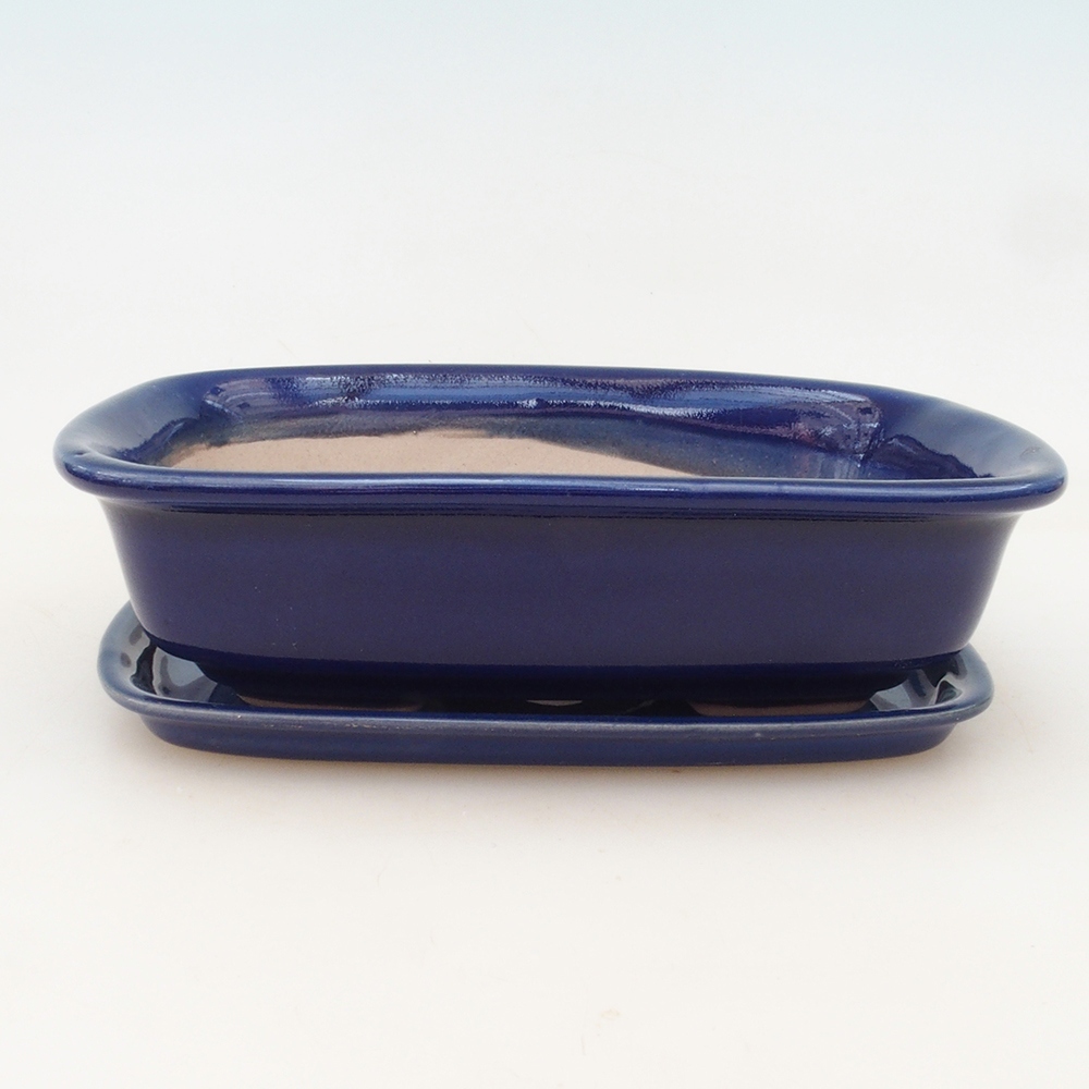 Bonsaischaal + schotel H02 - 19x13x5 cm