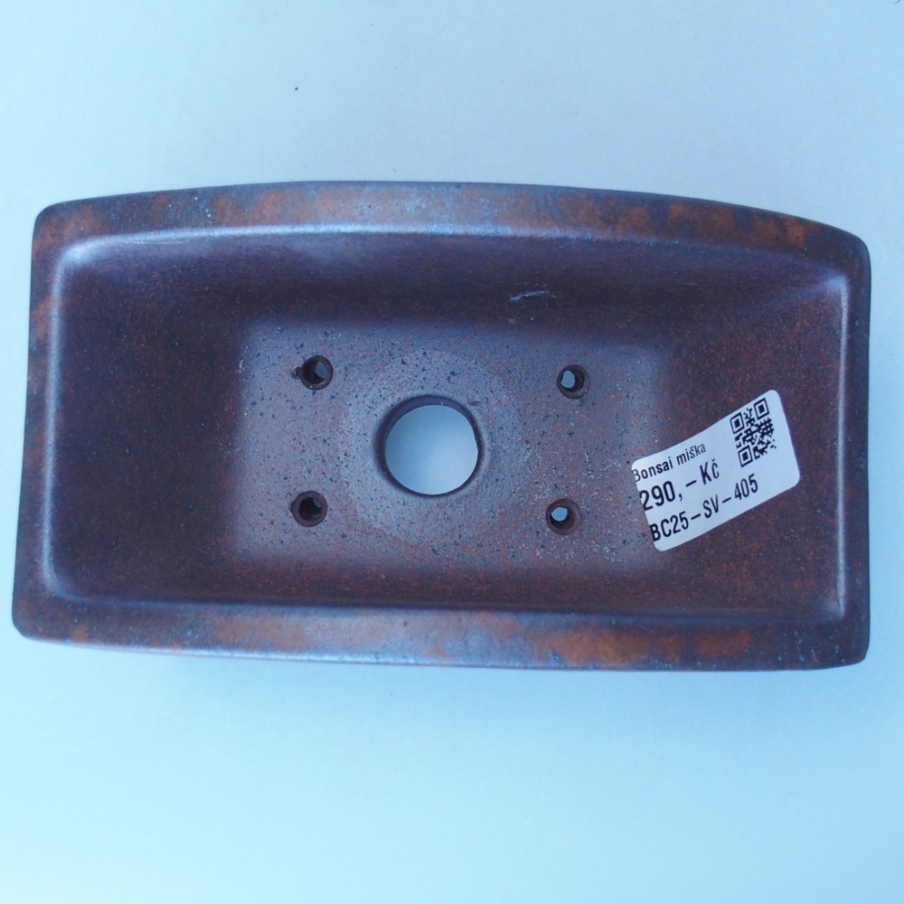 Kom 16 x 8 x 9 cm bruin
