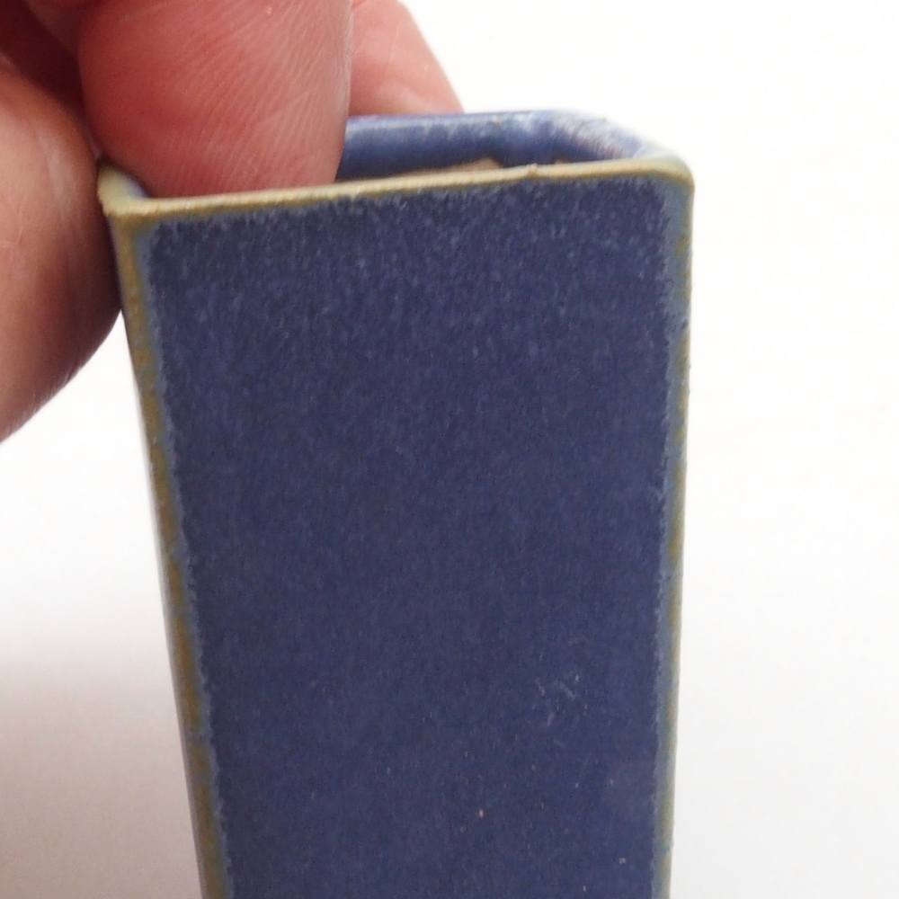 Mini bonsaischaal 3 x 3 x 5 cm, blauw