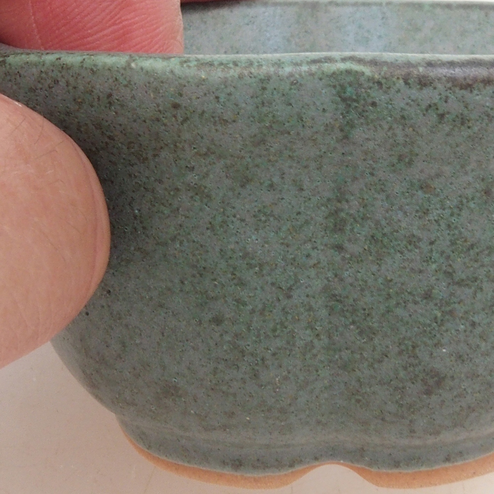 Bonsaischaal H95 - 7,5 x 7,5 x 4 cm - groen