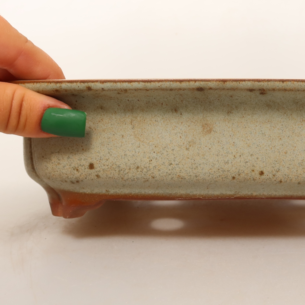 Keramische schaal  24,5 x 17,5 x 6 cm , kleur: beige