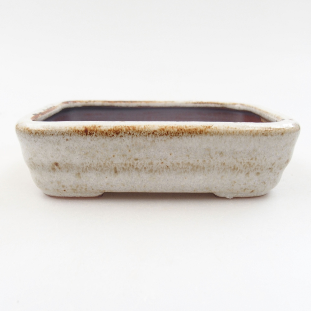 Bonsaischaal van keramiek 22 x 17 x 5 cm, groen