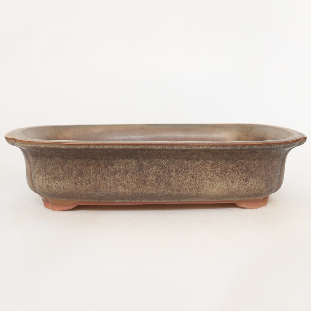 Keramische schaal  24 x 17 x 6 cm, kleur bruin