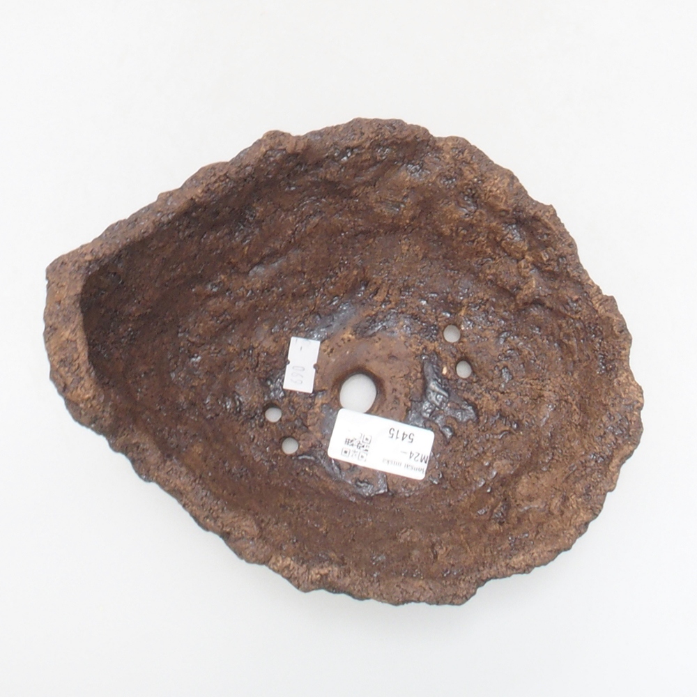 Keramisch Schelp 17,5 x 16 x 17,5 cm , kleur bruin