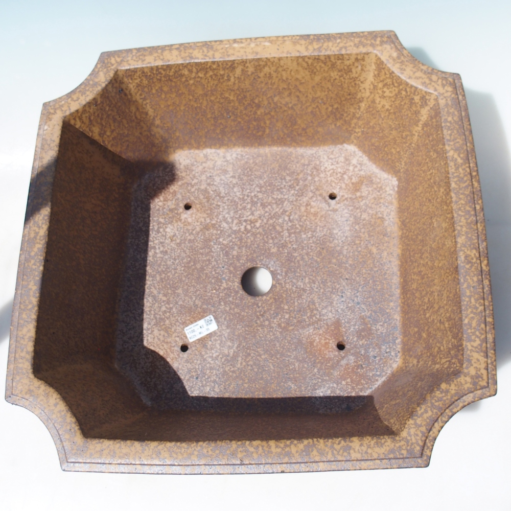 Schaal 52 x 52 x 18 cm bruin - UITSLUITEND PERSOONLIJK AFHALEN OF PALLETVERVOER